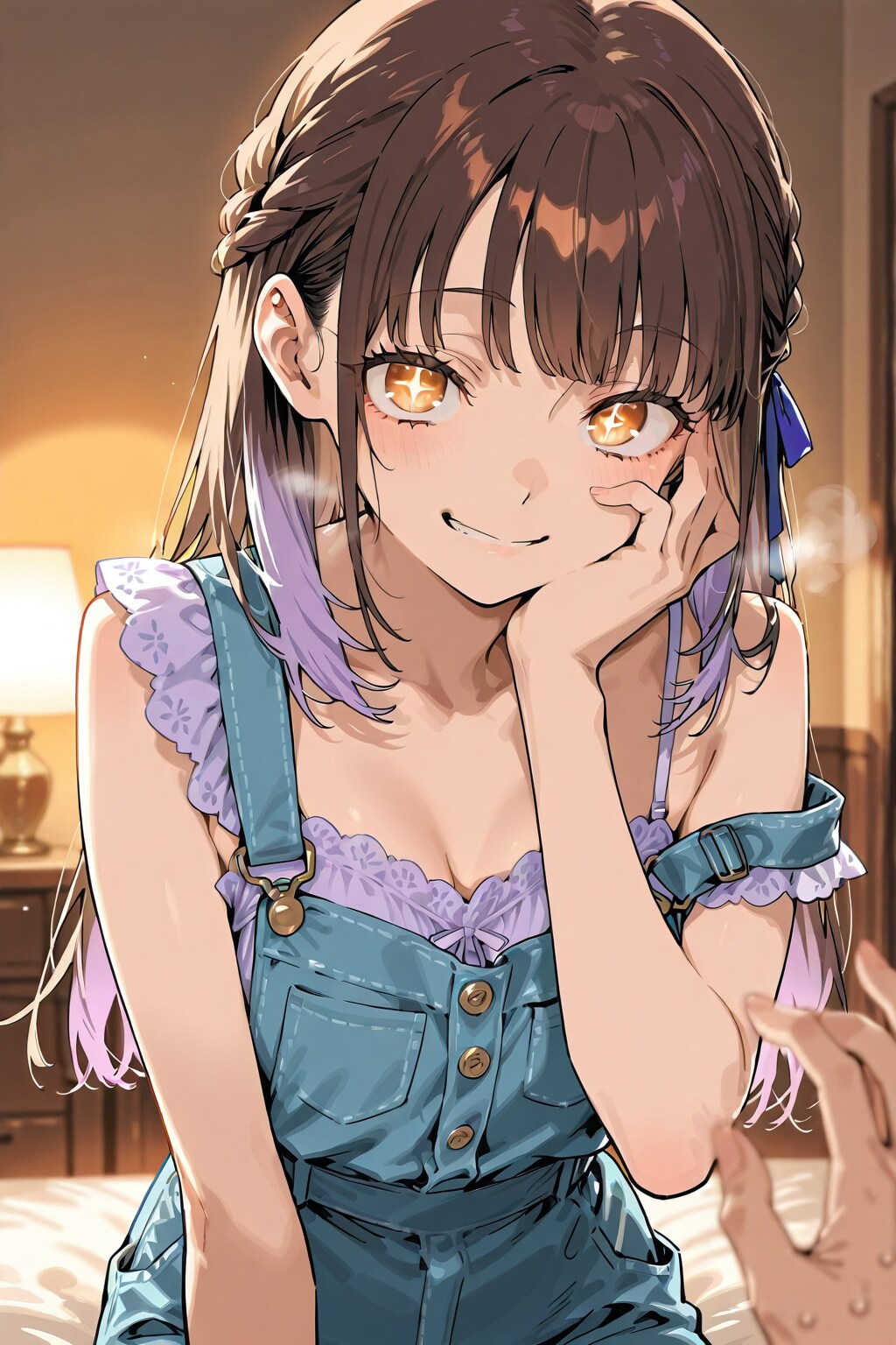 夜更けの紫ネグリジェ | の人気AIイラスト・グラビア