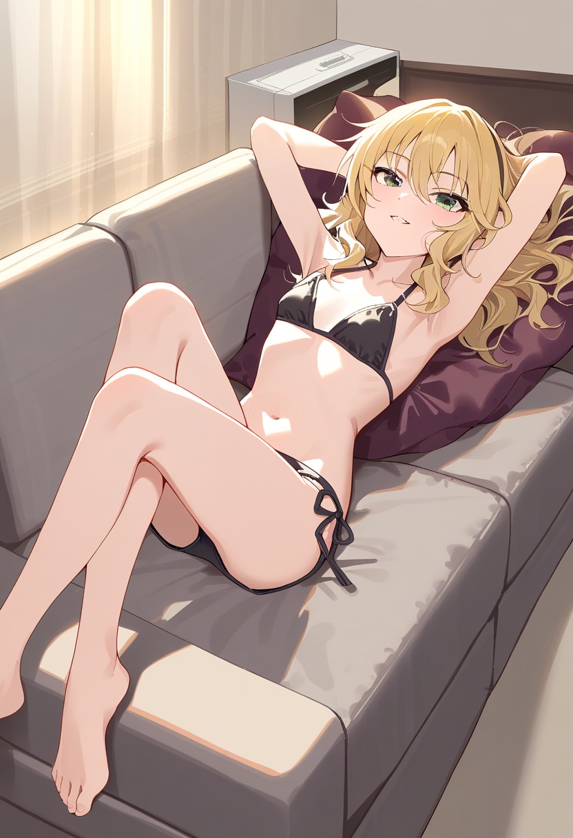 櫻井桃華さん（黒下着）