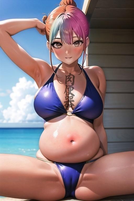 刺青女子(妊婦)2