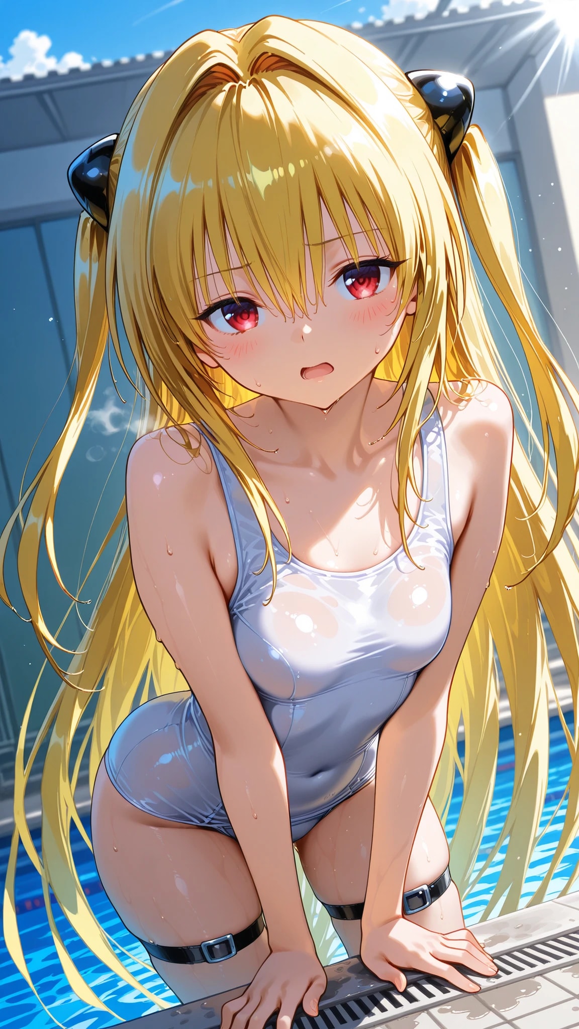 夏のスク水 金色の闇