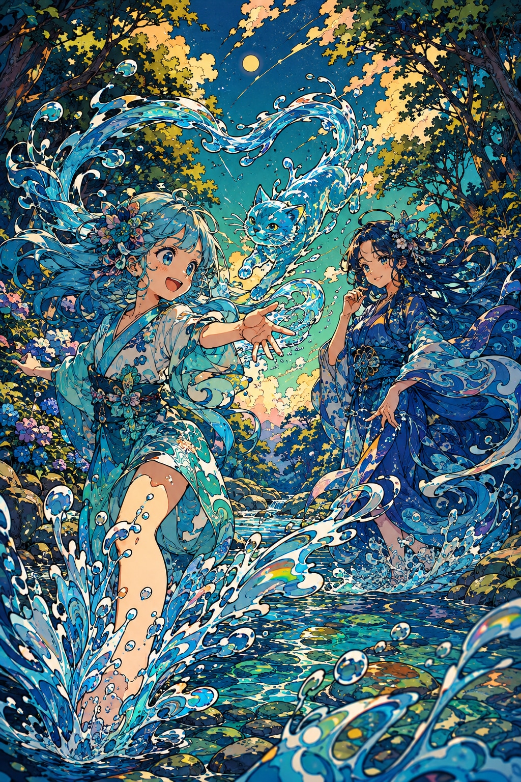 川遊び