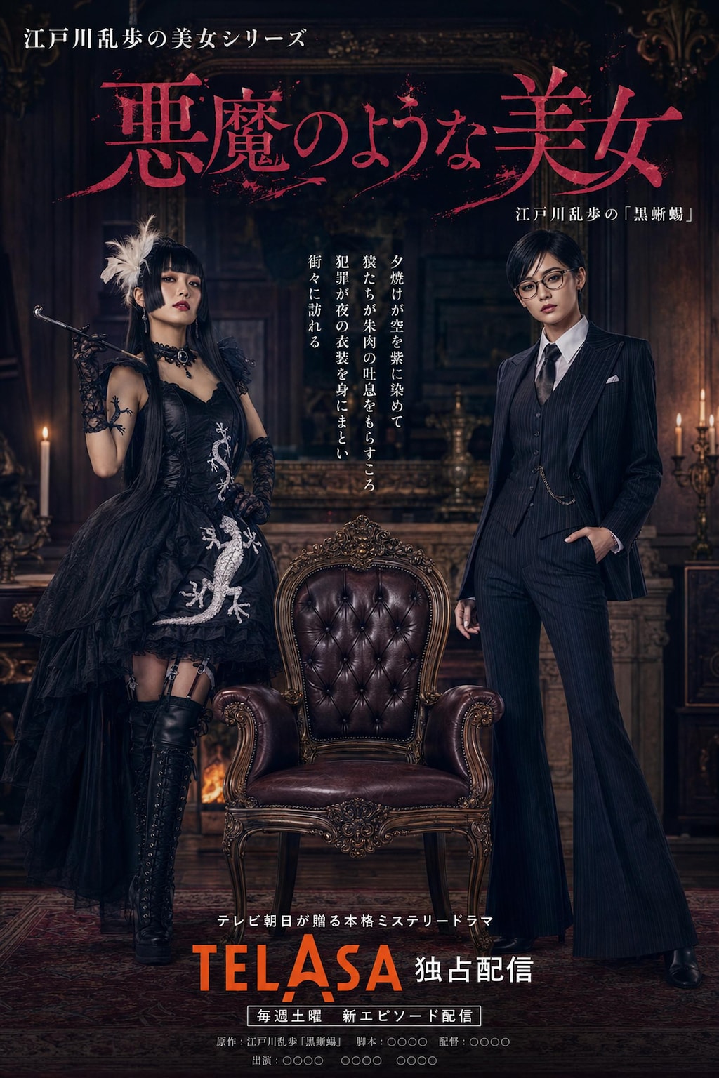 江戸川乱歩の美女シリーズリメイク「悪魔の様な美女」(公式企画「#探偵」参加作品)