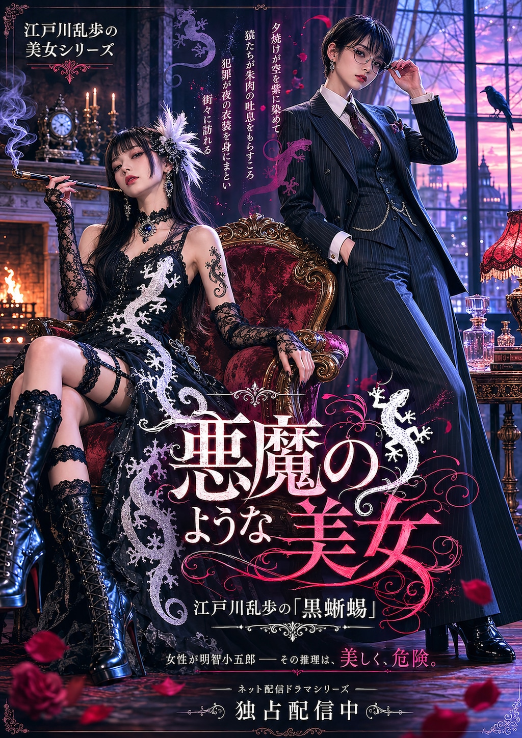 江戸川乱歩の美女シリーズリメイク「悪魔の様な美女」(公式企画「#探偵」参加作品)