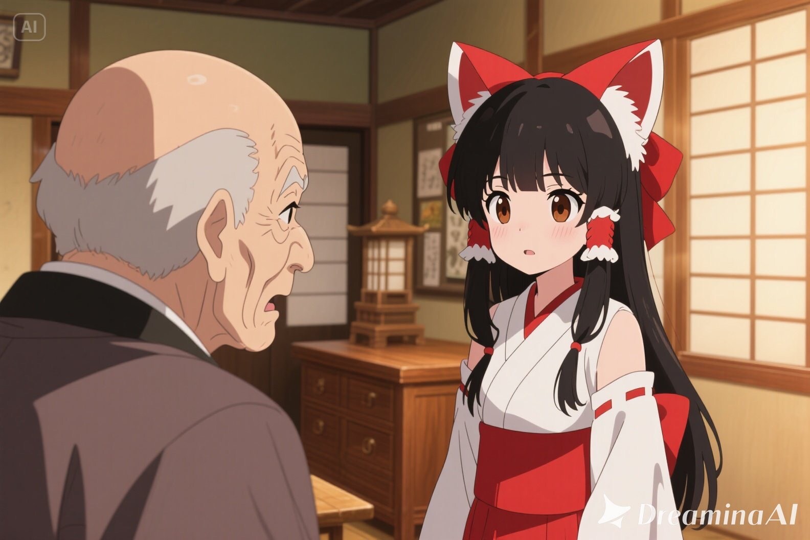 大惨寺住職に怒られるさくらちゃん