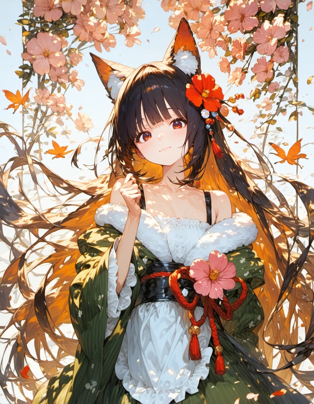 Woven Petals and Silk