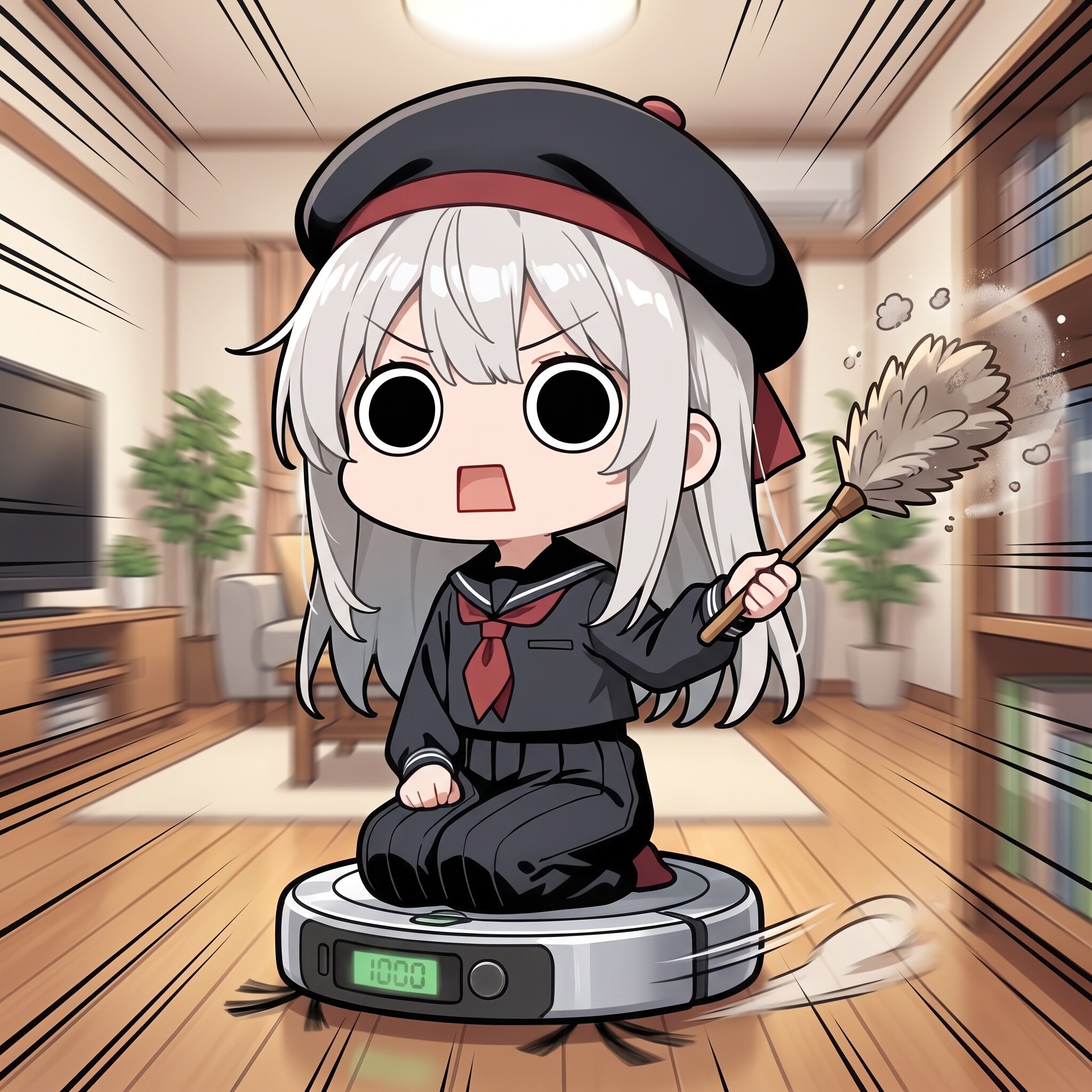 部屋の清掃えらいこっちゃ嬢 | の人気AIイラスト・グラビア