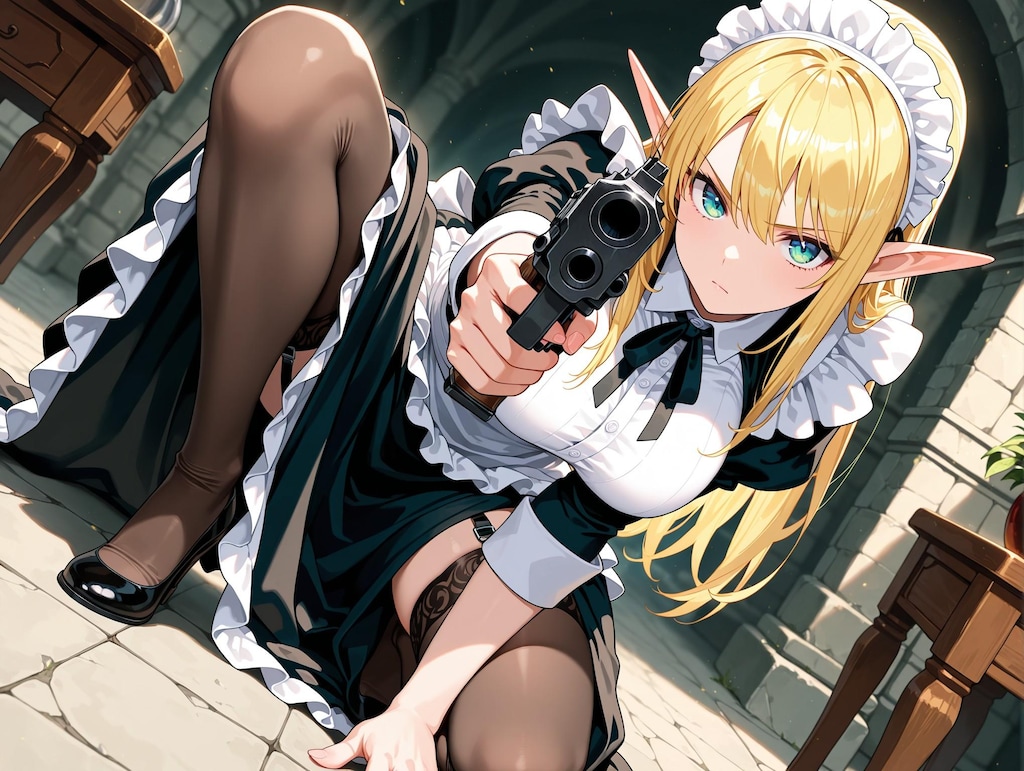 エルフのメイドさん