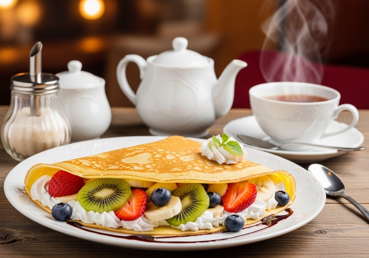 デザートのフルーツクレープ | の人気AIイラスト・グラビア