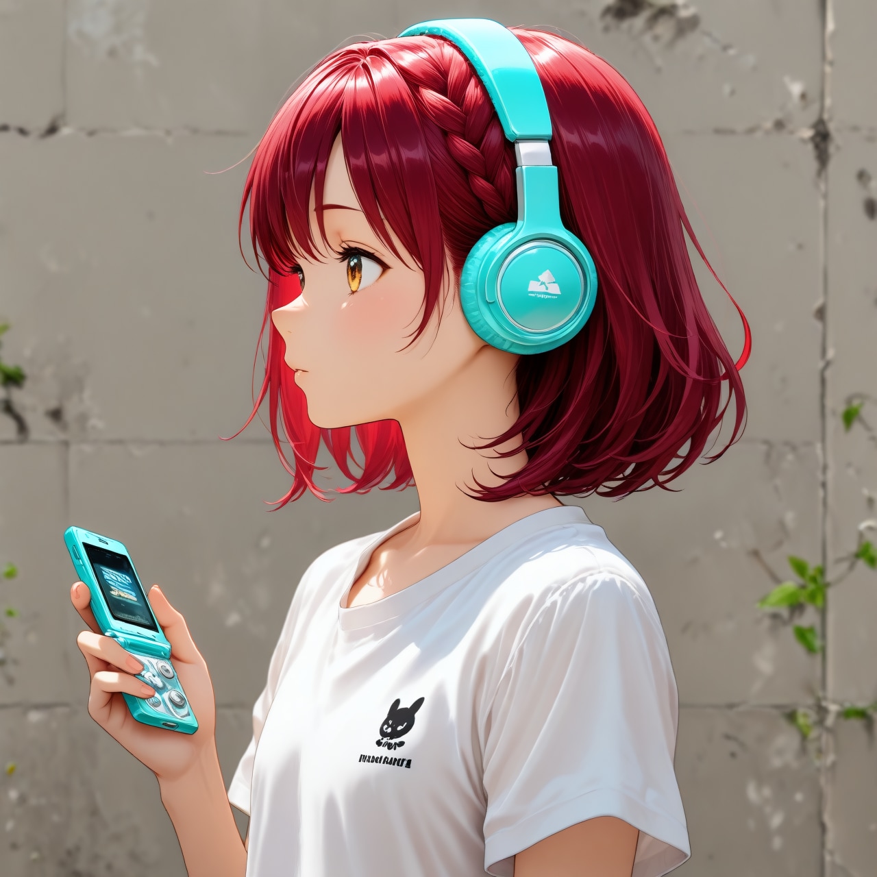 ヘッドフォン女子