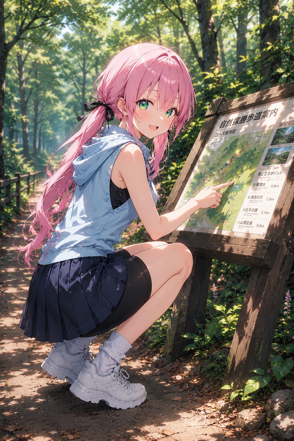 桃花とアウトドア