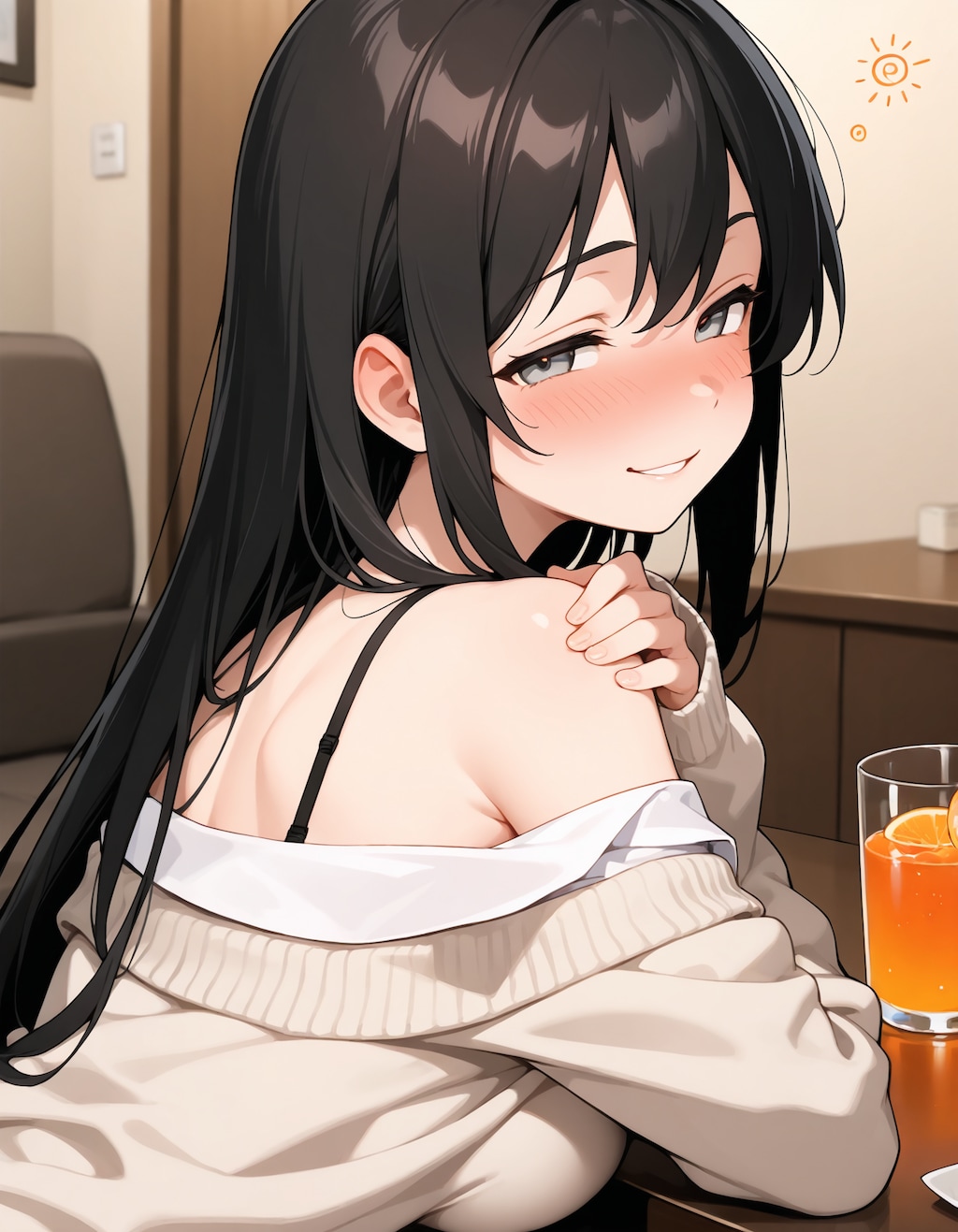 ここ、虫に刺されちゃって