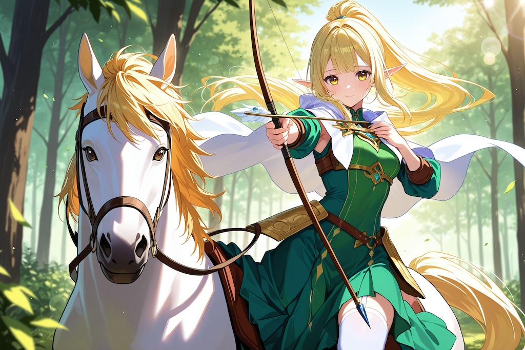 森の騎士団のエルフ少女