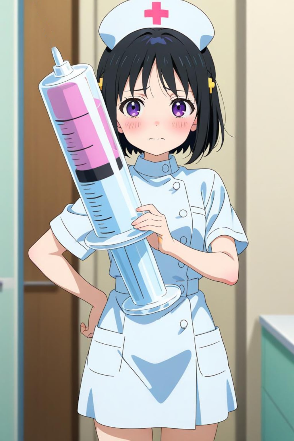 さあ、お尻出して下さい。❤️