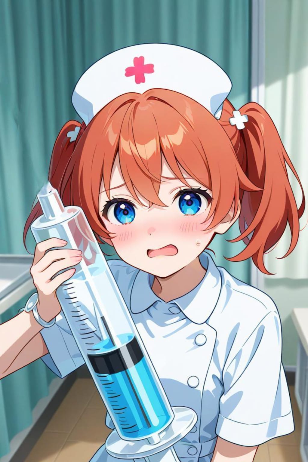 さあ、お尻出して下さい。❤️