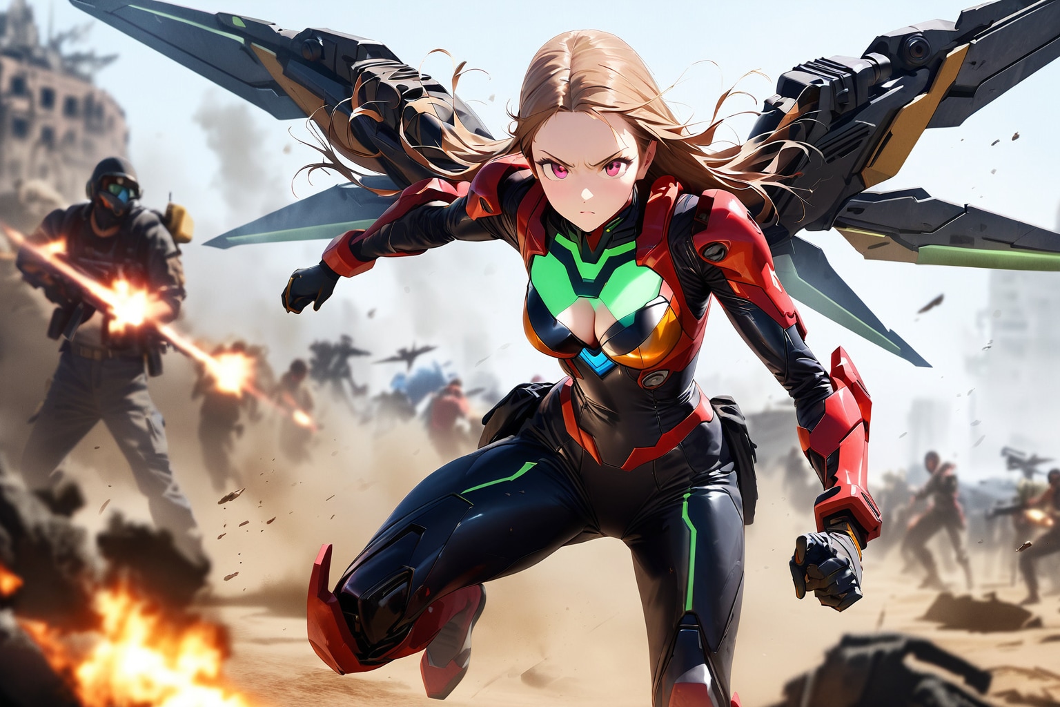 戦闘エンジェル | の人気AIイラスト・グラビア