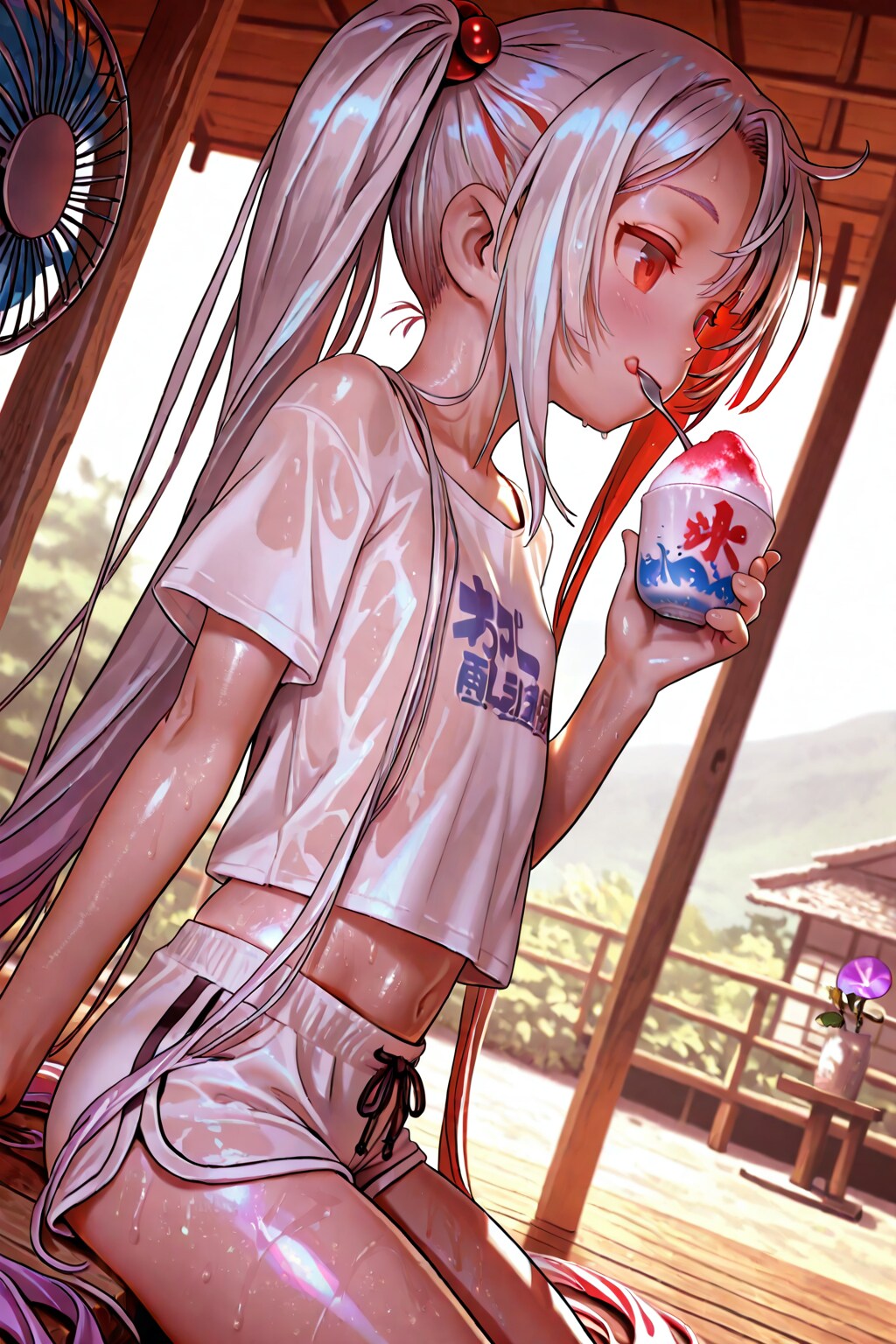 スイカとかき氷