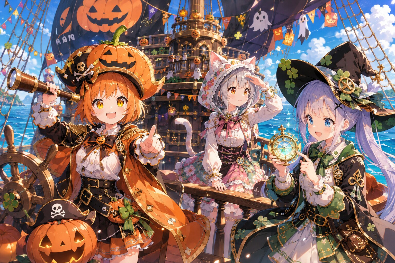 ハロウィン海賊団出航ー！ | の人気AIイラスト・グラビア