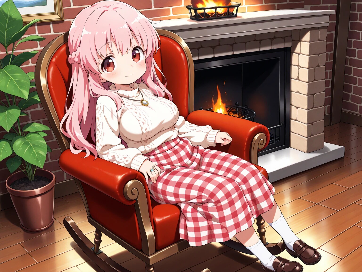 りなちゃんとリビングルーム | の人気AIイラスト・グラビア