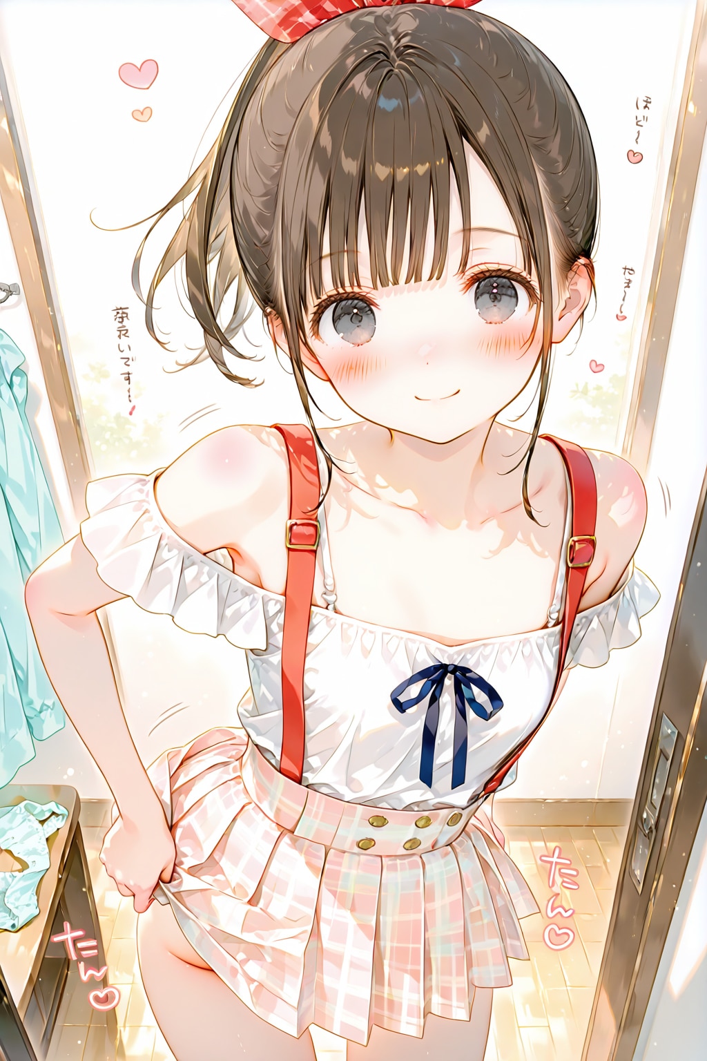 雫ちゃん衣装合わせ中？