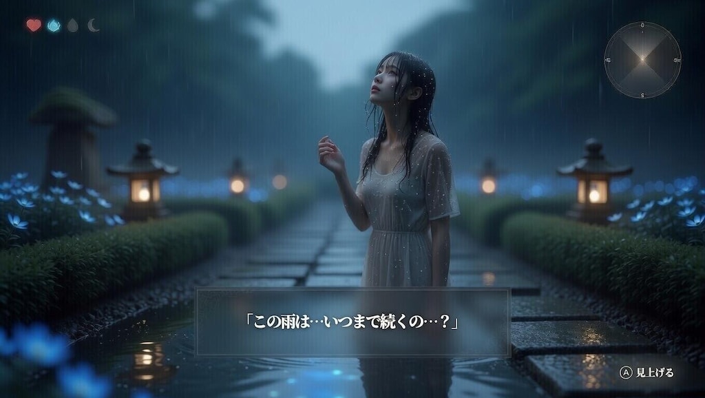 雨降る箱庭の影