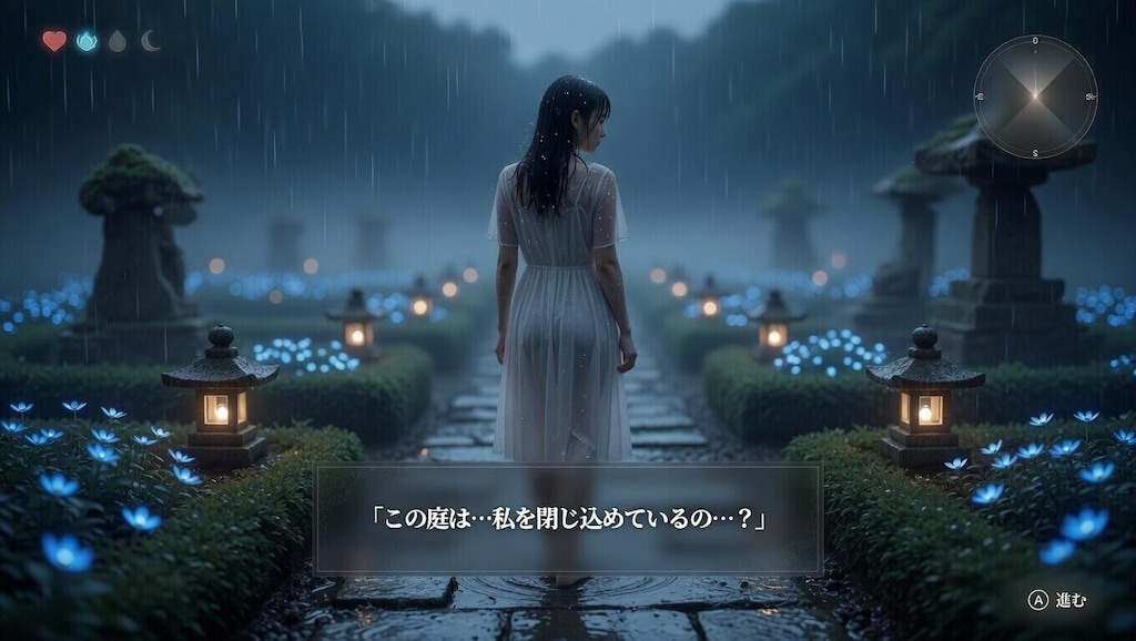 雨降る箱庭の影