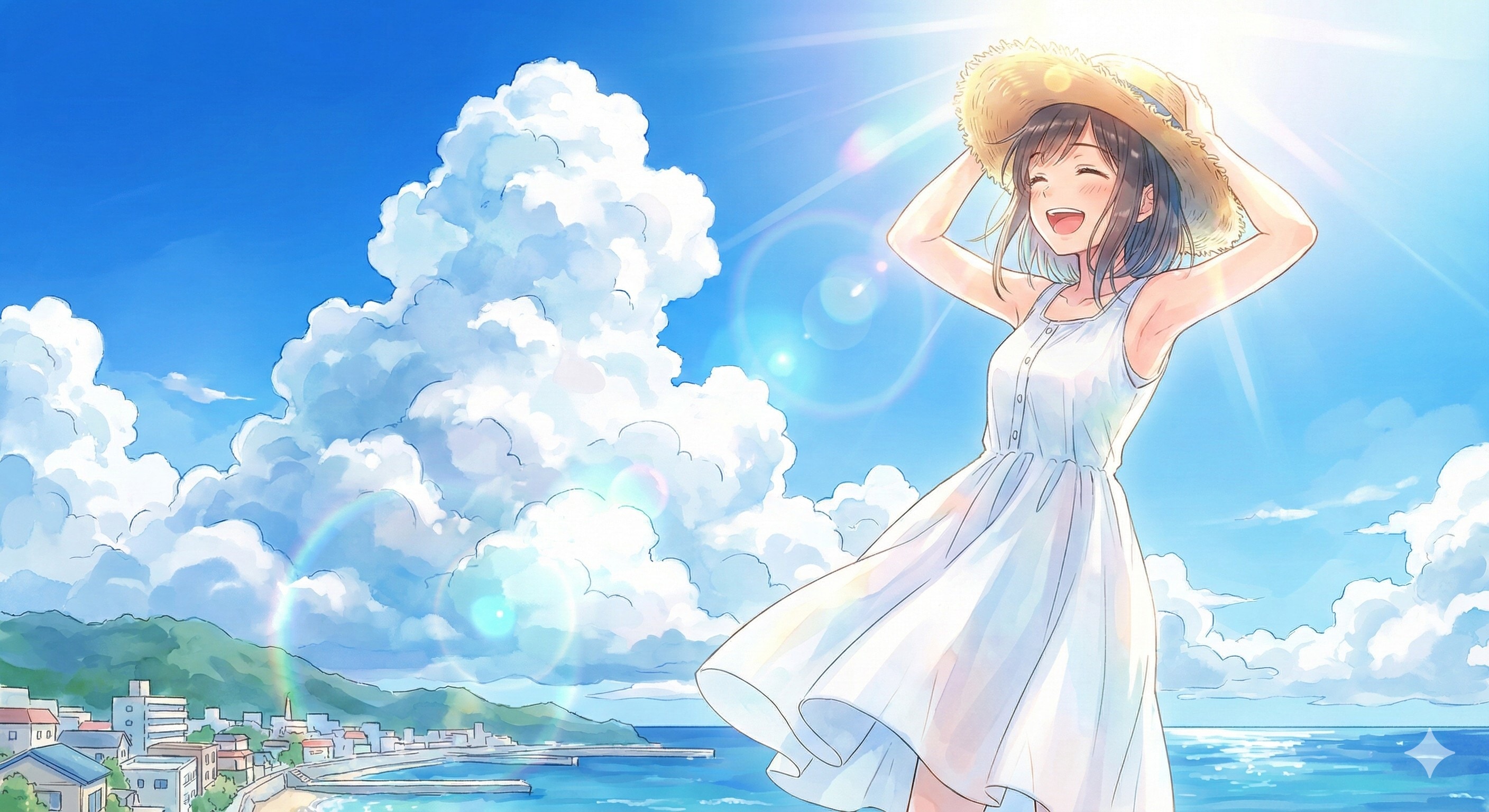 夏空と少女86 | の人気AIイラスト・グラビア