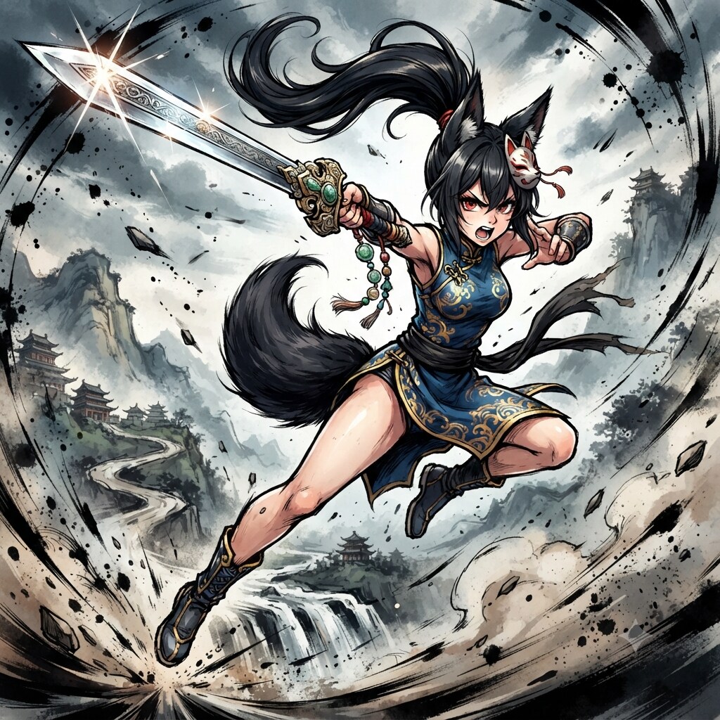 ケモミミカンフー217 | の人気AIイラスト・グラビア