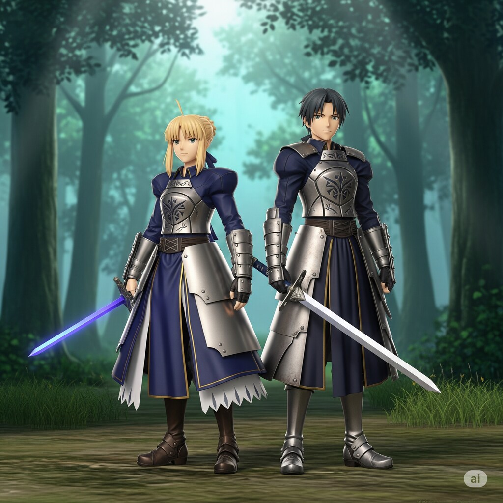 #Gemini で生成してみた画像　－セイバー「Fate stay/night」－