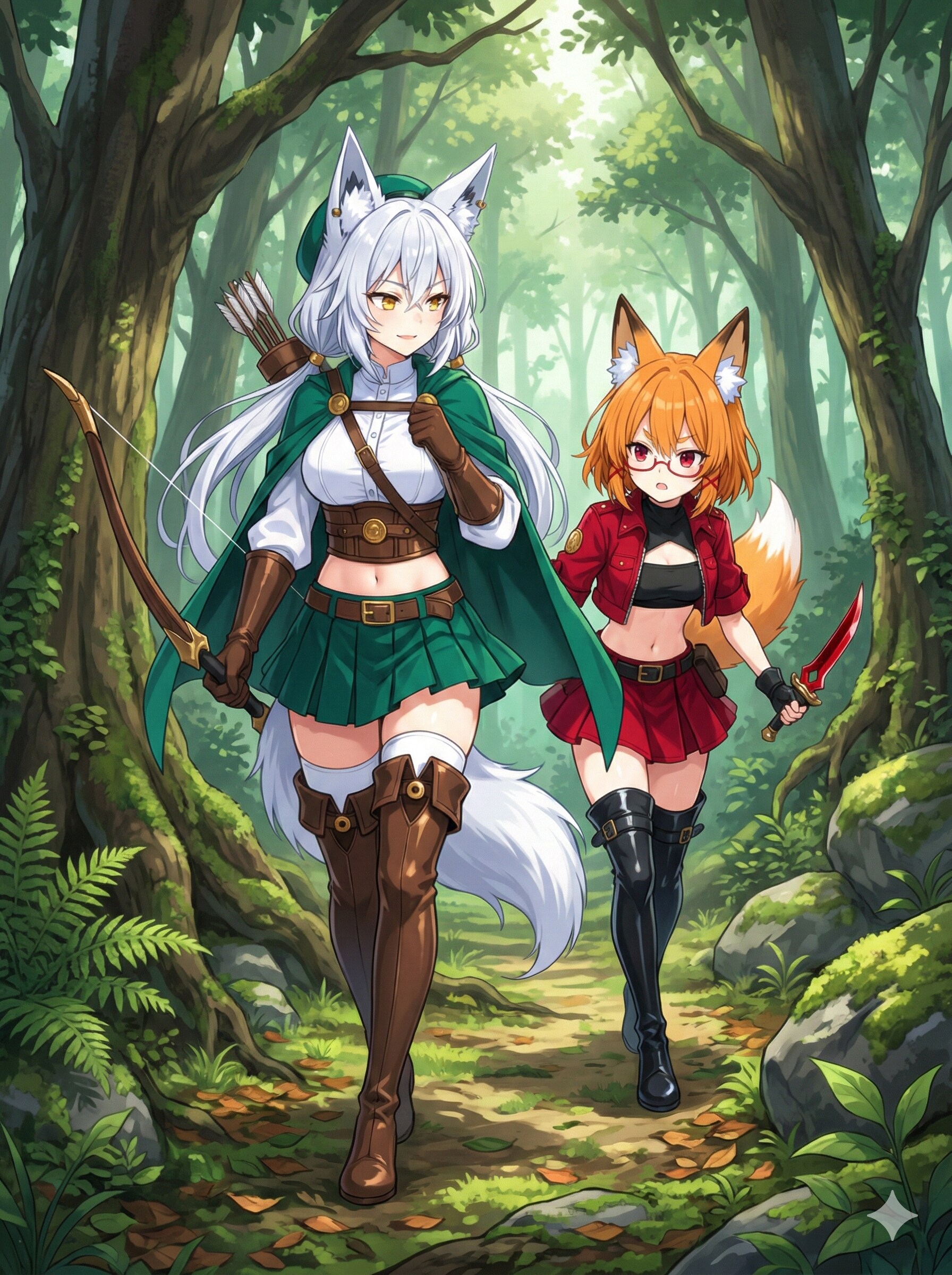 ファンタジーなうちのこ従姉妹 | の人気AIイラスト・グラビア