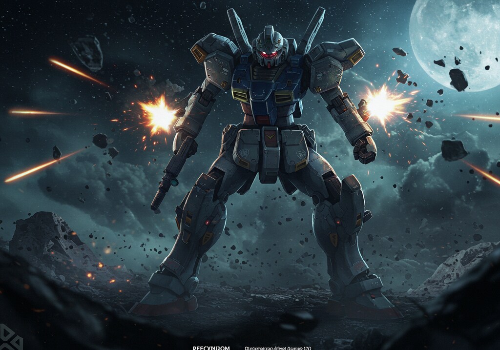 資源衛星攻防戦(ガンダムに似てるがガンダムではない)