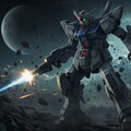 資源衛星攻防戦(ガンダムに似てるがガンダムではない) 2枚目