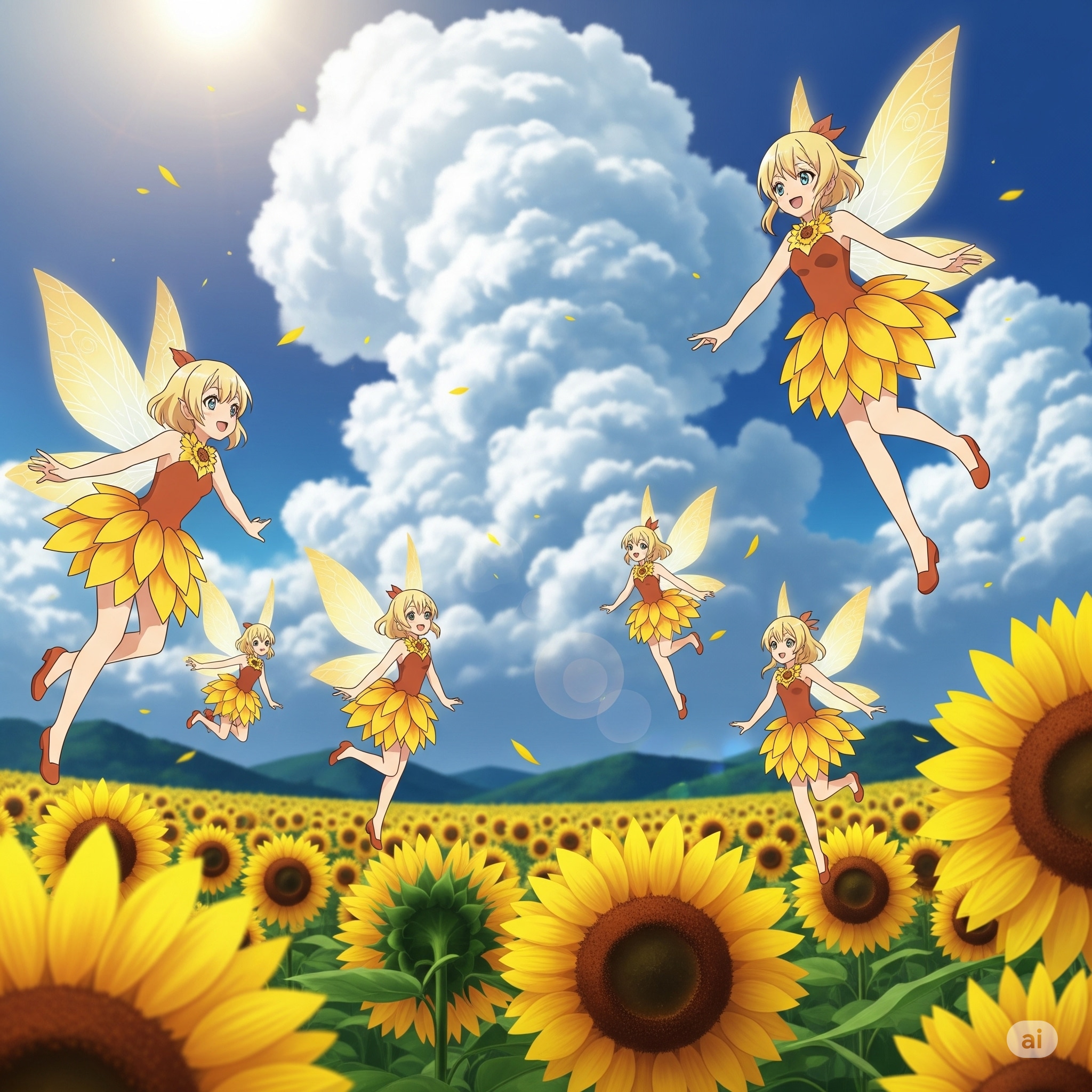 ひまわりの妖精 | の人気AIイラスト・グラビア