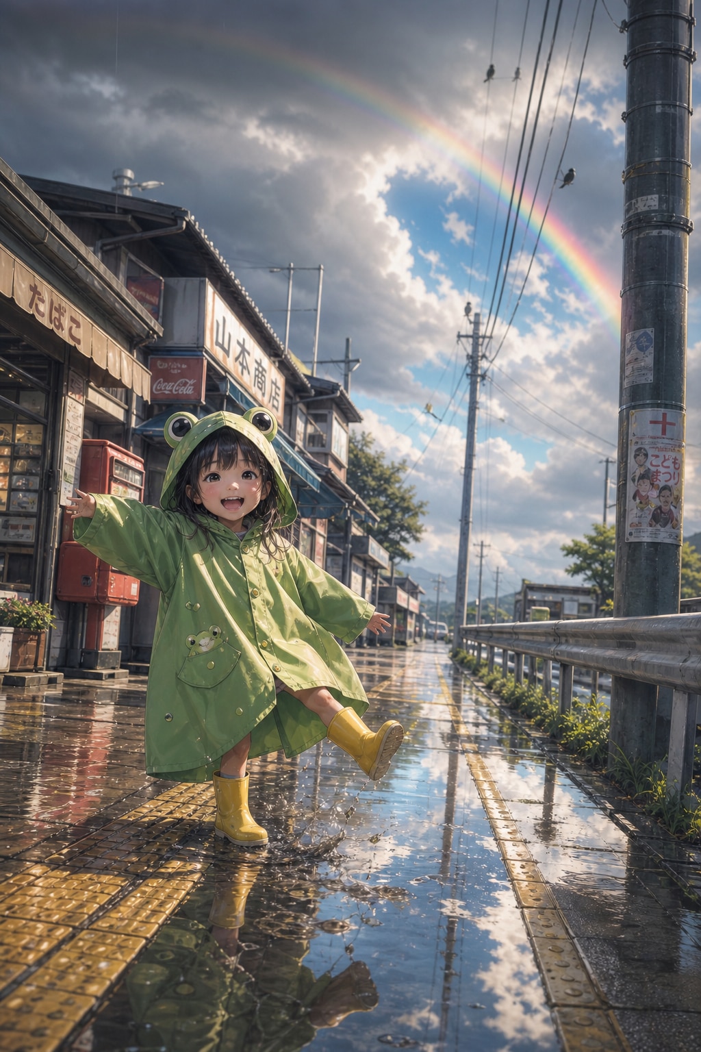 カエルさんの雨合羽
