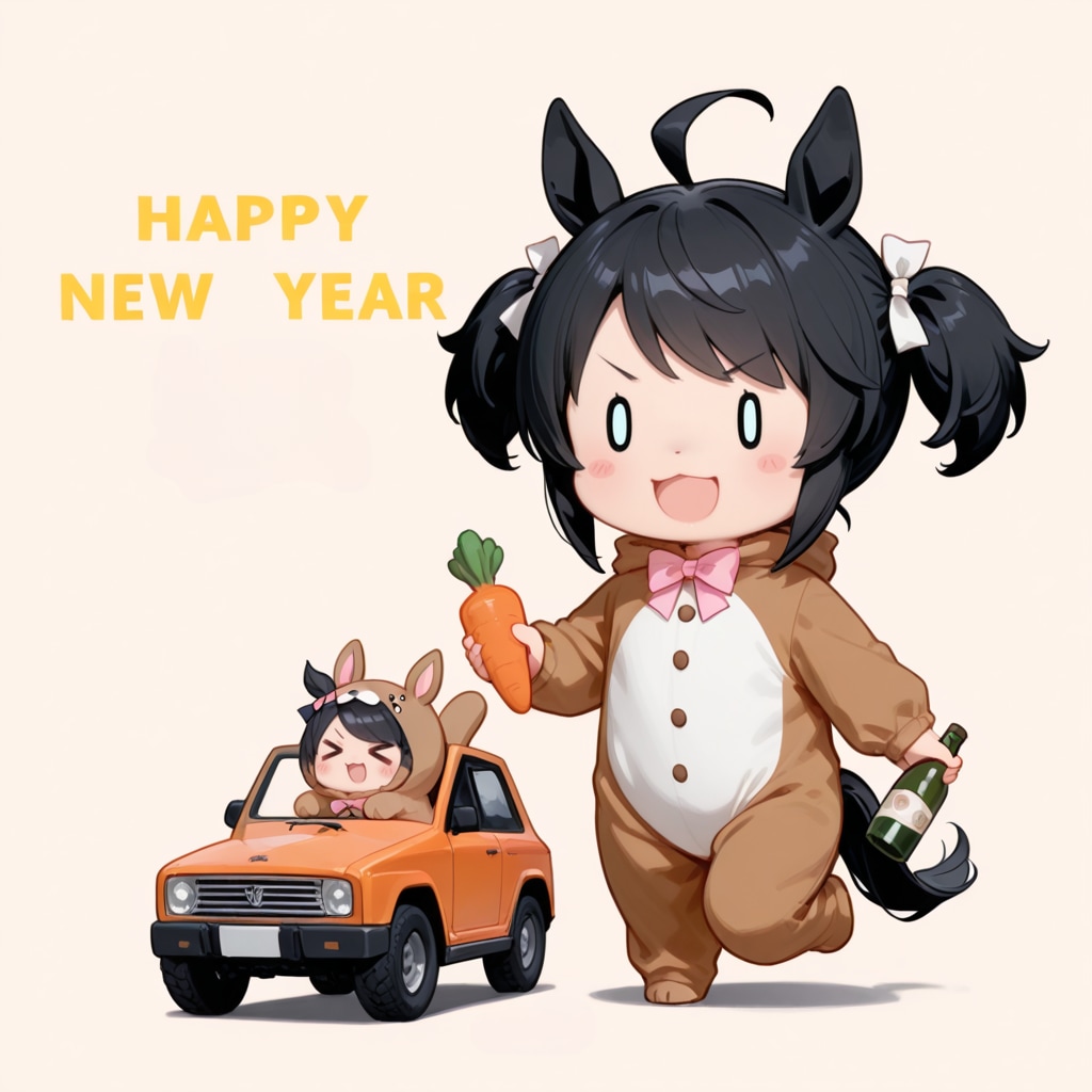 謹賀新年ちび正月