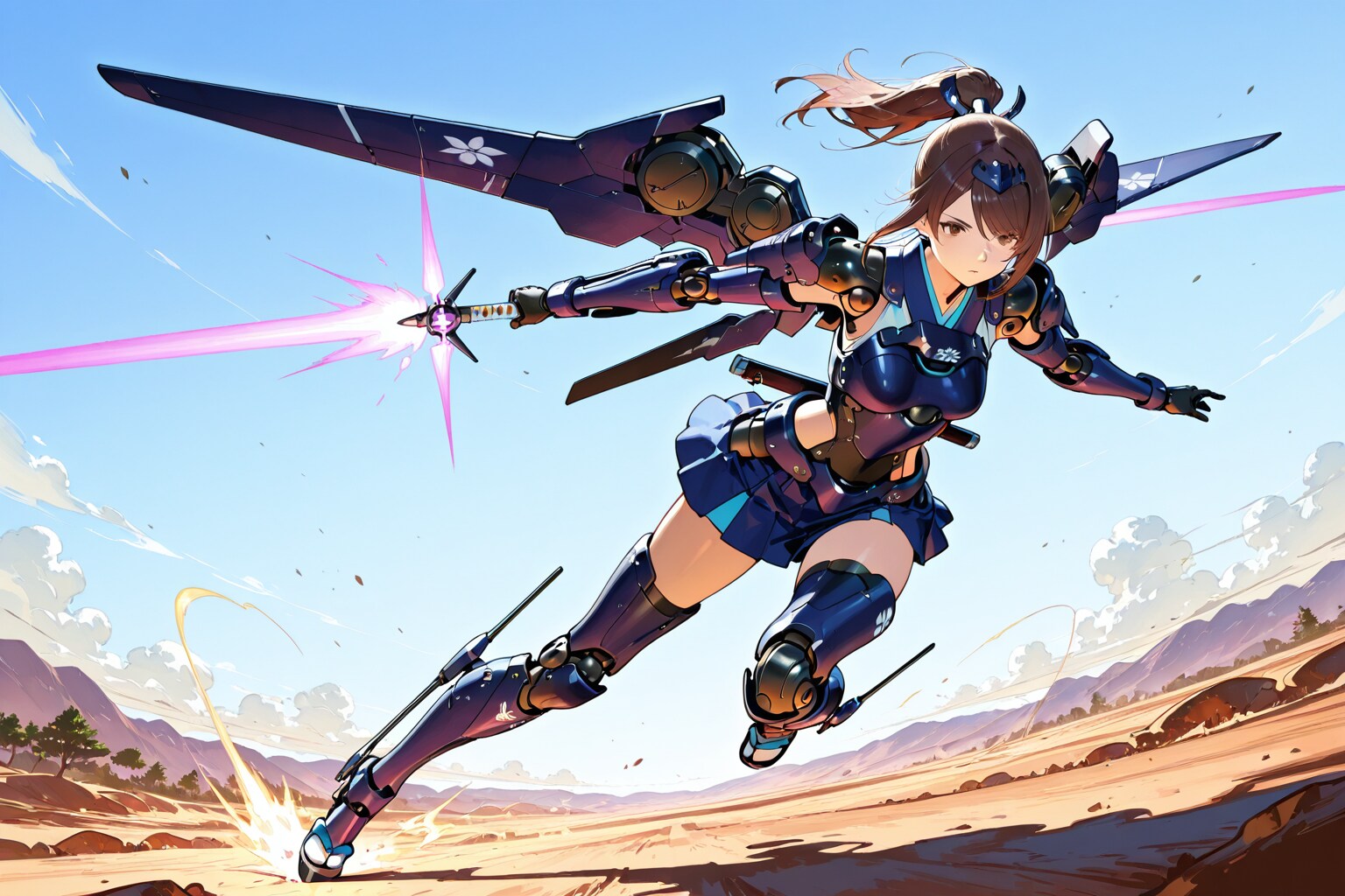 和風メカ娘(Japanese traditional kuwagata-fin headpiece) | の人気AIイラスト・グラビア