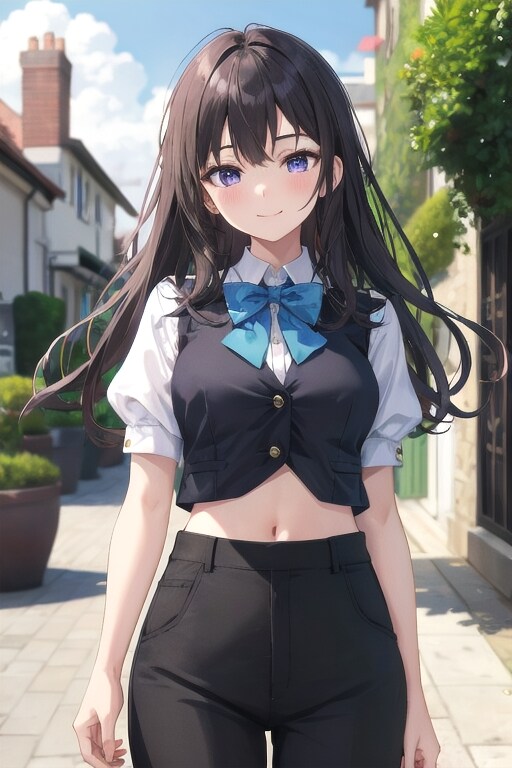 かっこかわいいパフ袖好きのタキシード美少女
