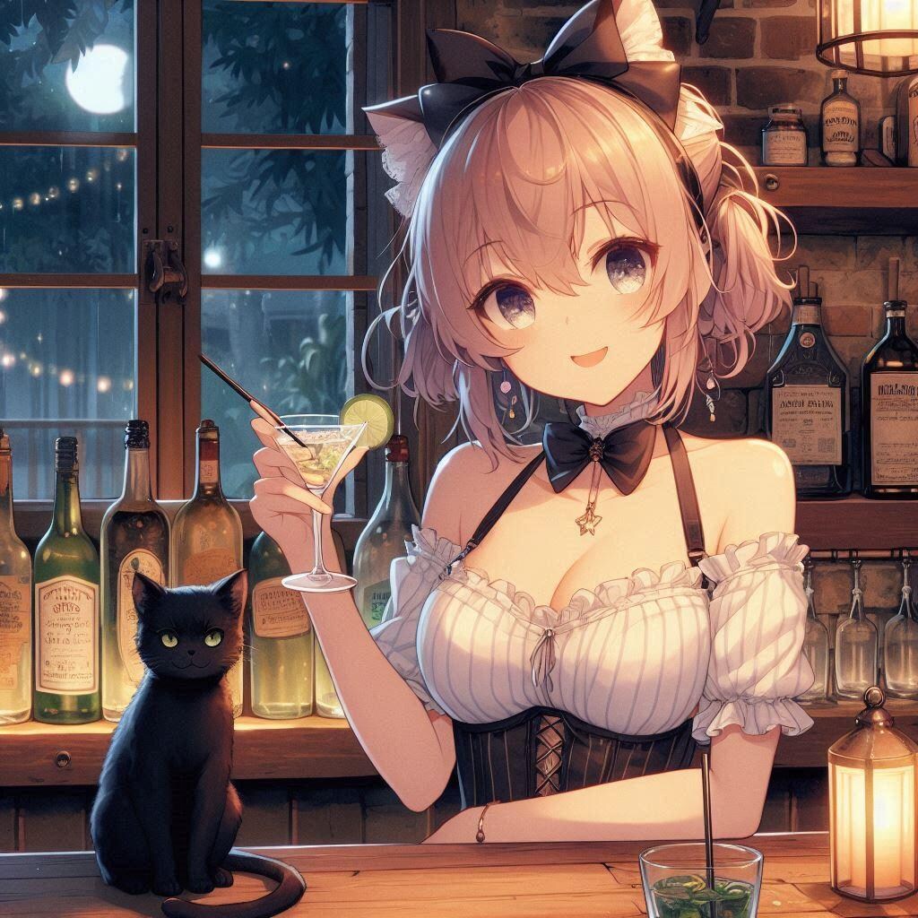 キャットバーの常連猫