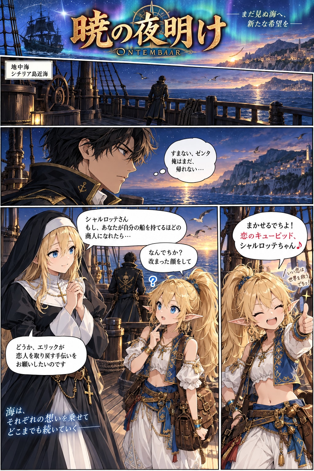 44夜：暁の夜明け | の人気AIイラスト・グラビア