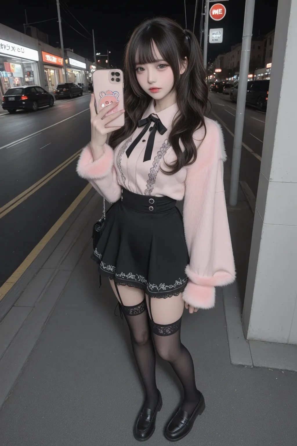 地雷系ちゃんの立ちんぼ《SeaArt》