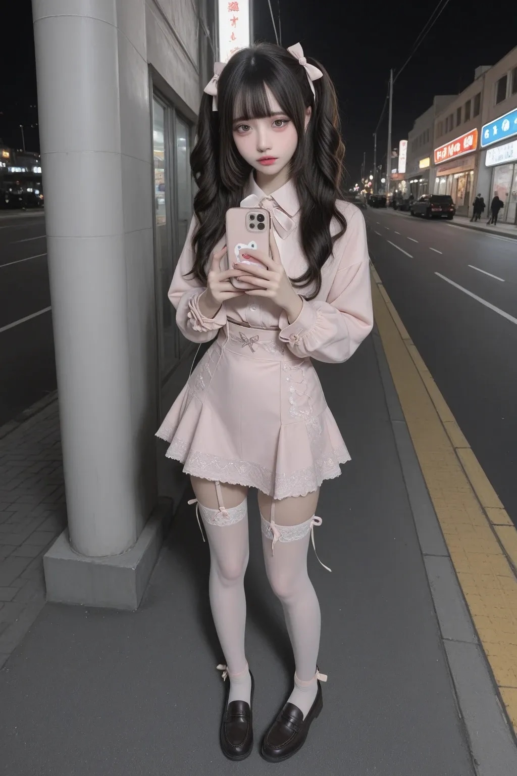 地雷系ちゃんの立ちんぼ《SeaArt》