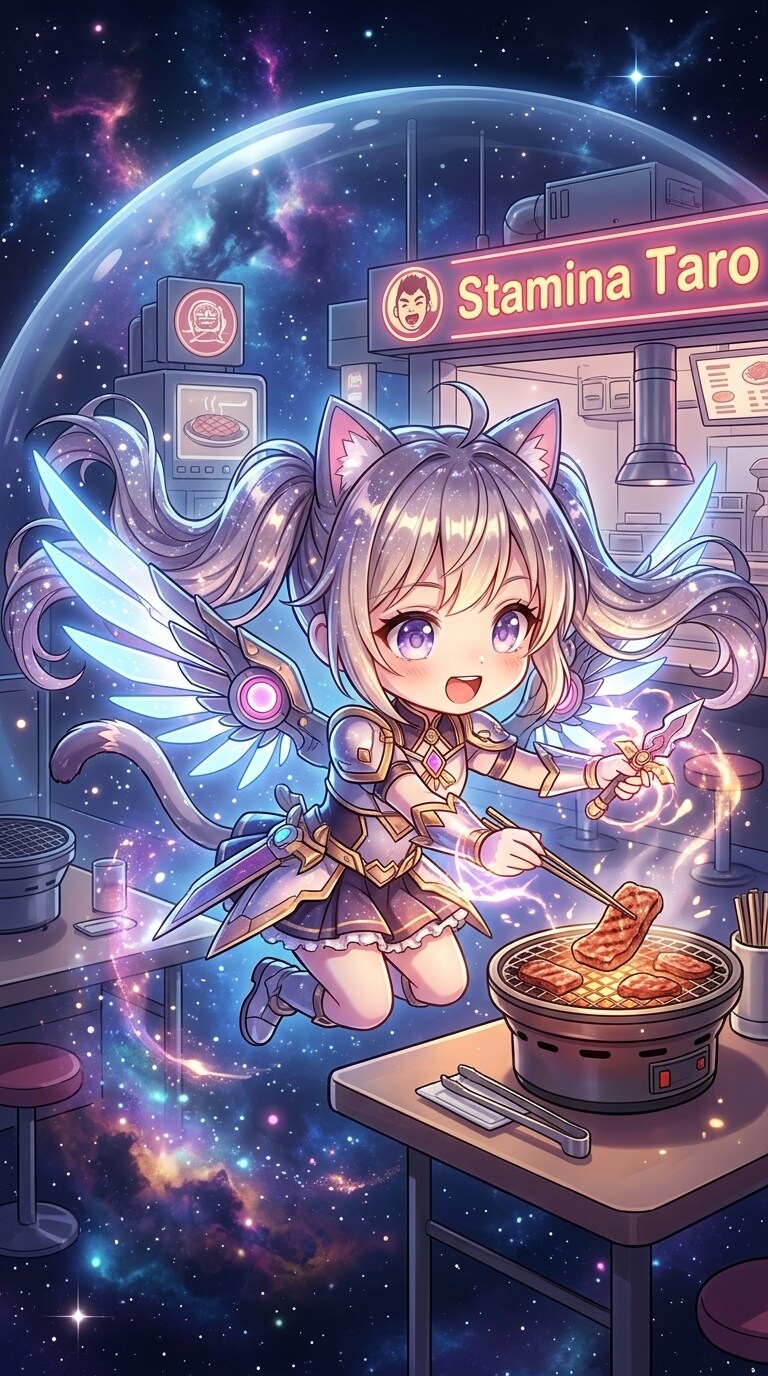 銀ツイにゃん。ぱわーど魔法少女。3月7日 #すたみな太郎の日 | の人気AIイラスト・グラビア