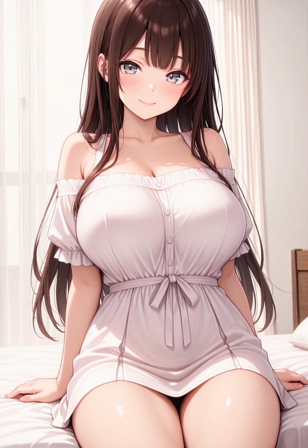 1182（白いオフショルワンピ）