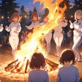キャンプファイヤーとフォークダンス 3枚目