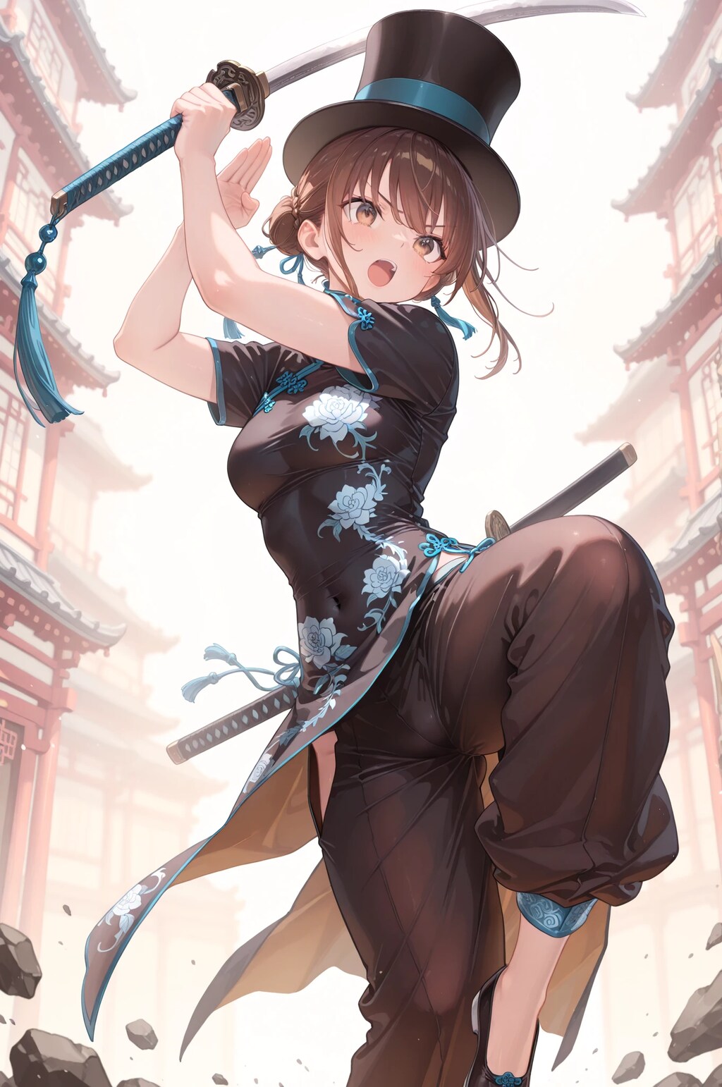 中華なシルクハット