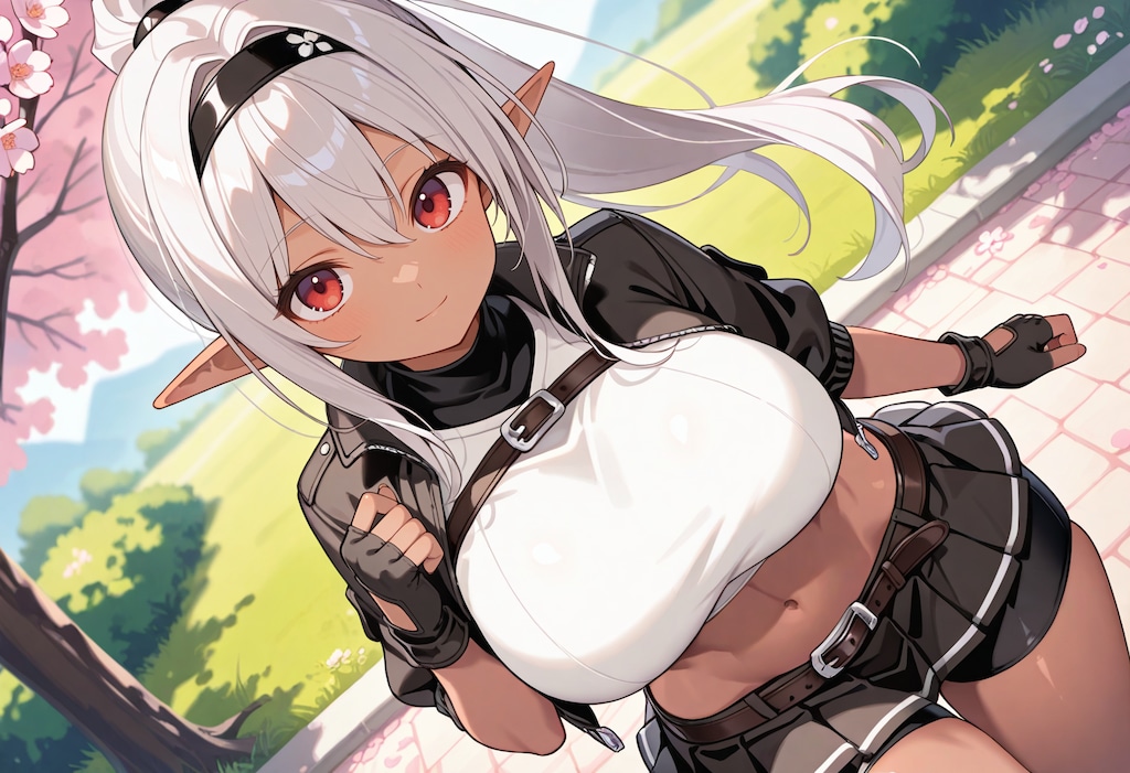 褐色エルフさん・南国には咲かない花