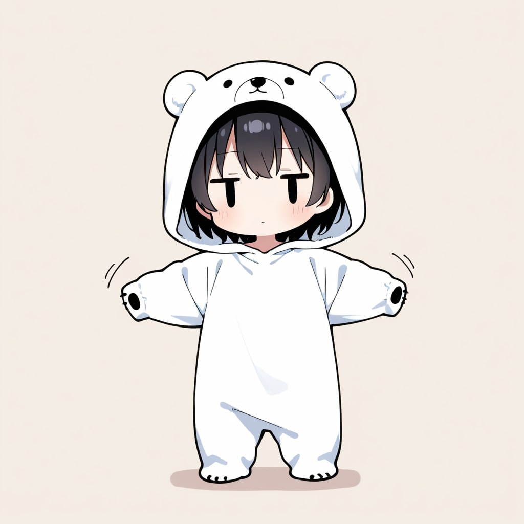 着ぐるみ着せ替え（ホッキョクグマ）