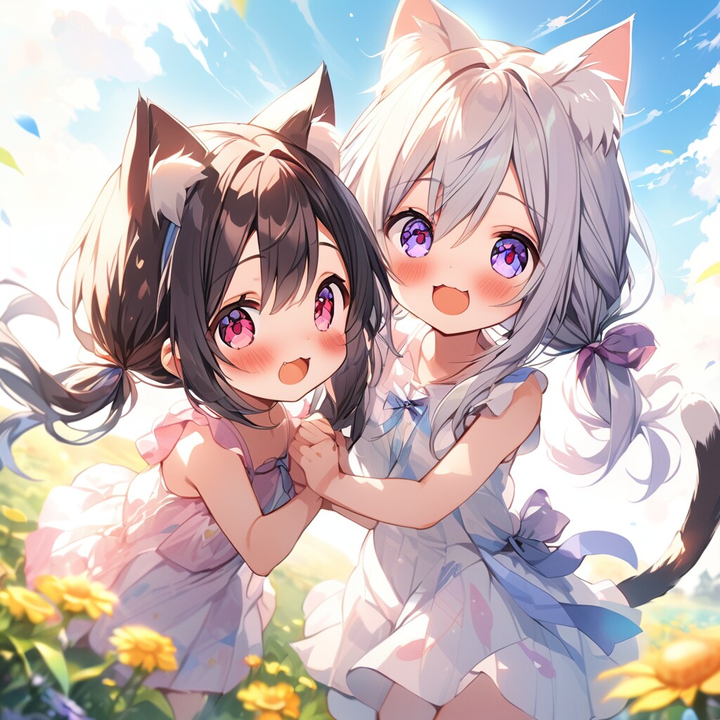 野原の猫娘