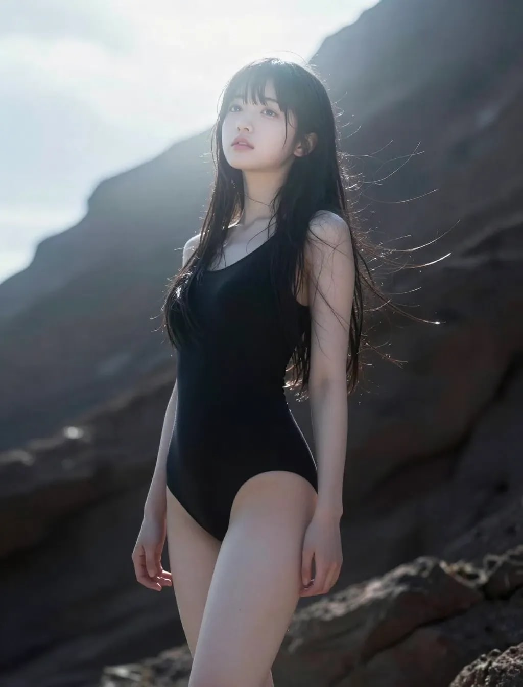 黒いレオタード