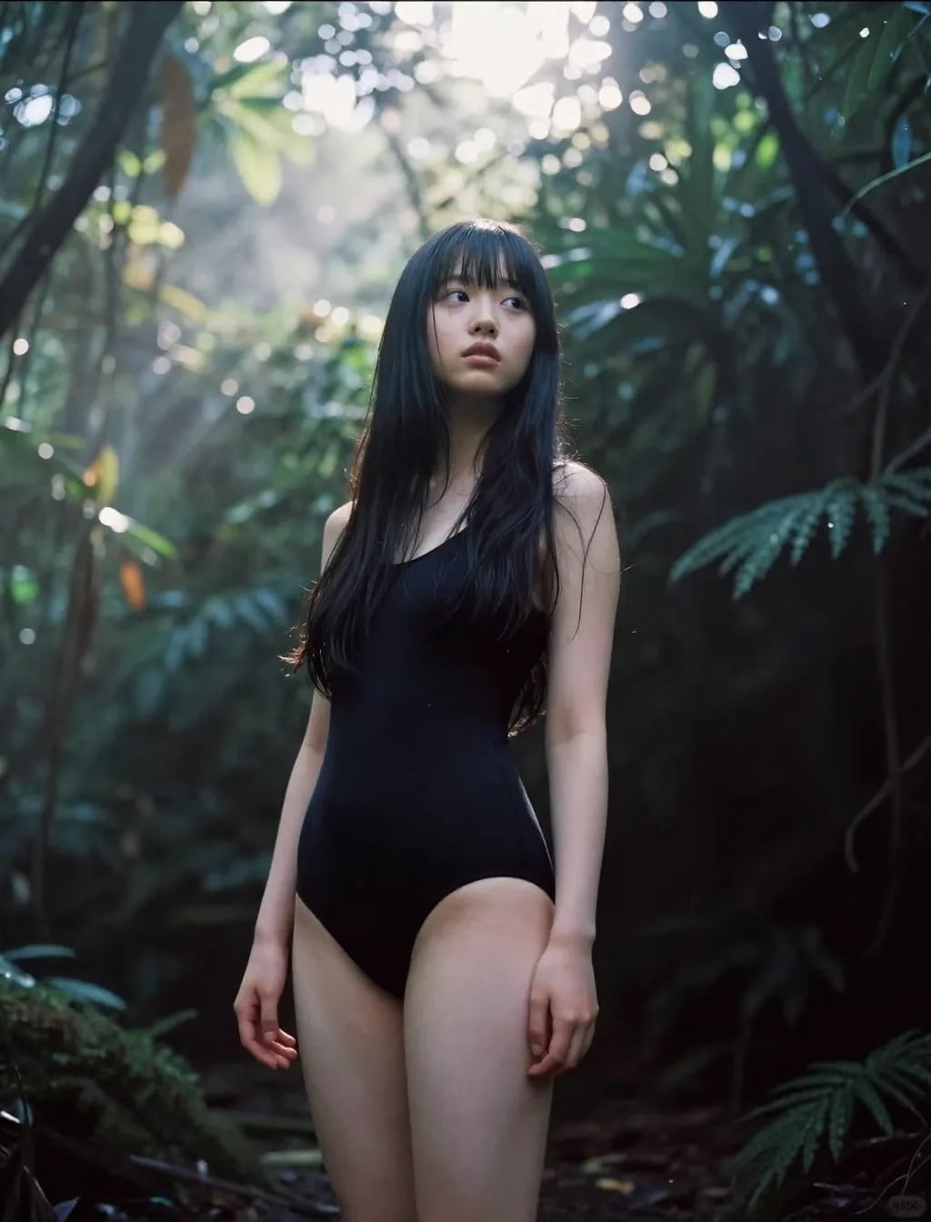黒いレオタード