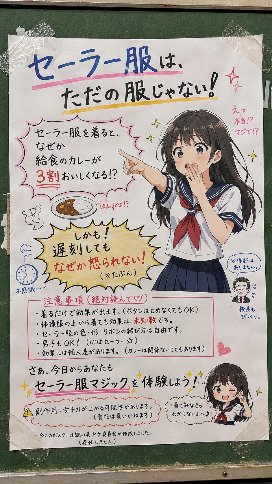 今日の貼り紙66 | の人気AIイラスト・グラビア